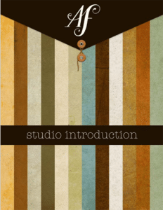 Image of striped folder as ebook cover reading "Studio Introduction"