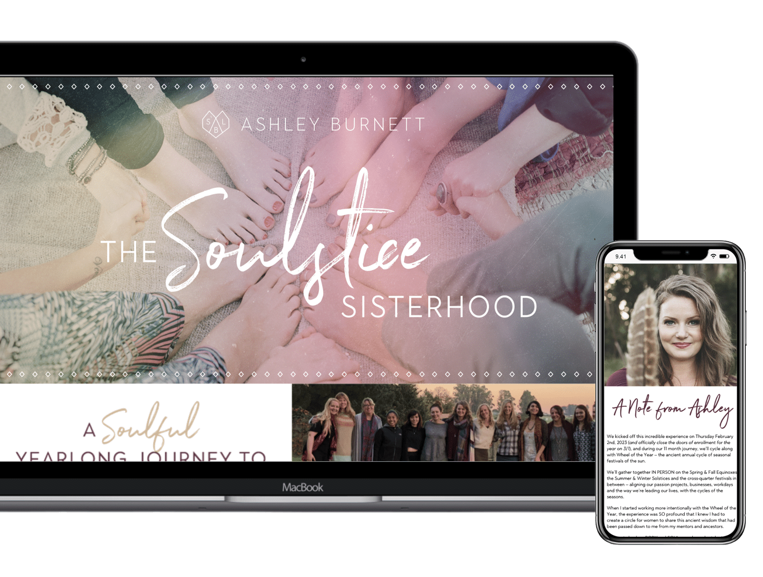 Personal Brand Websites - Soulstice Sisterhood